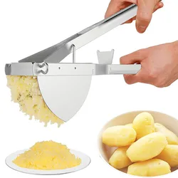 Heavy Duty Stainless Steel Potato Ricer Manual Masher For Potatoes, Fruits, Vegetables