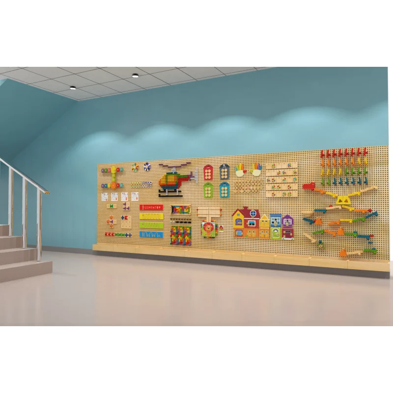 2024 Hot Selling STEM Unisex Emotional Education Wooden Wall Toy Set for Kids Learning