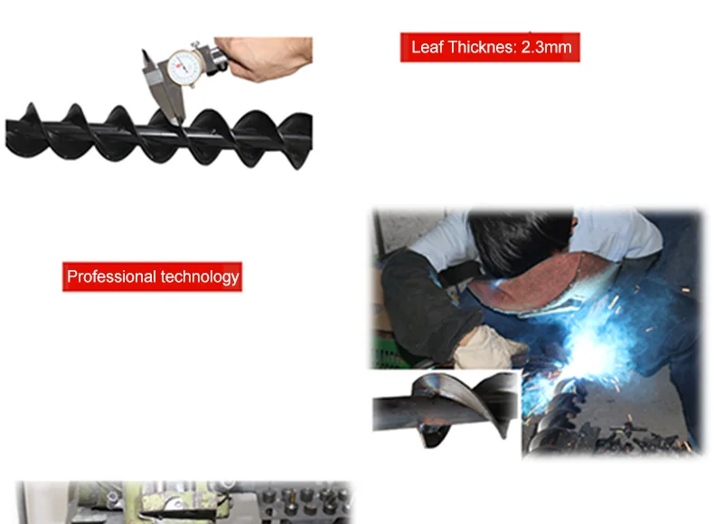 49CC Petrol Post Hole Digger Drill Borer Fence Extension Auger Bits Tree Planting Earth Auger Machine Hole Digger earth auger