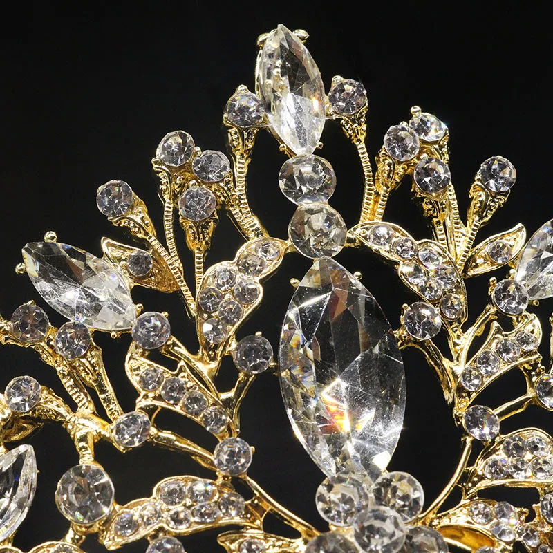 Exquisite Baroque crown hair ornament bridal crown headdress hair band wedding ornament birthday headdress decoration