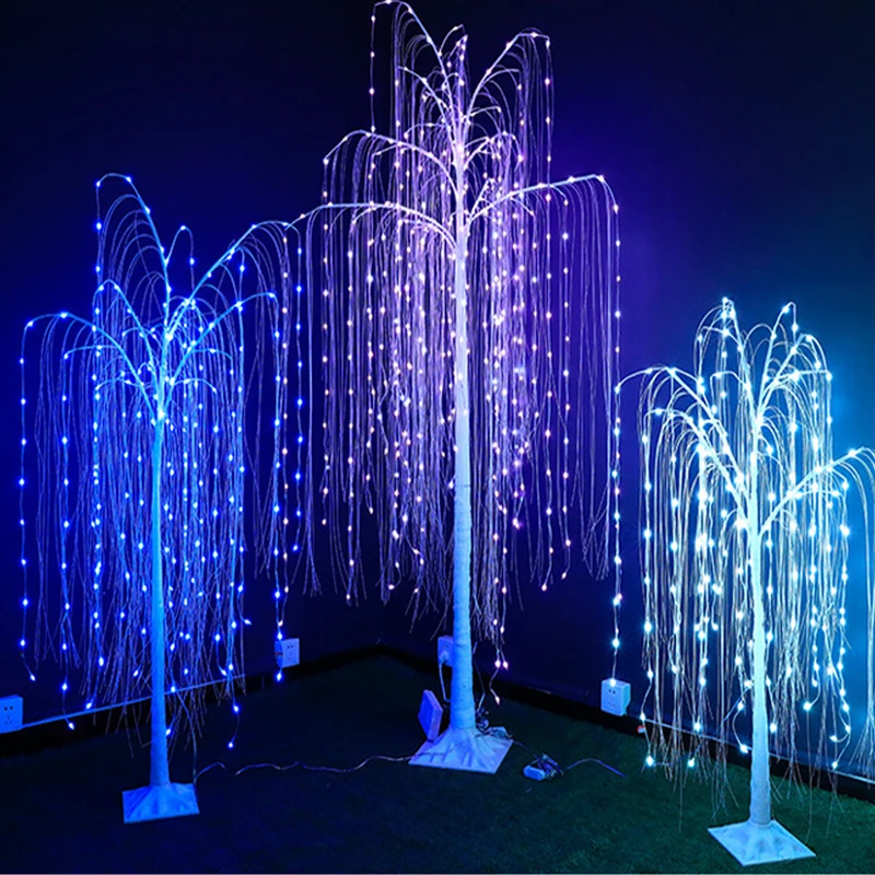 Web celebrity hot style  Beautiful 1.2/1.5/1.8m willow tree light for Various scene decorations