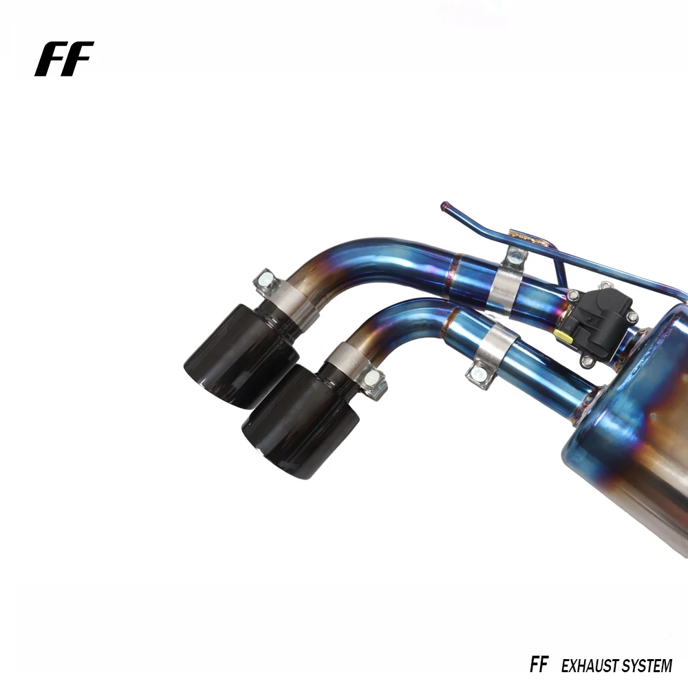 High performance car titanium valvetronic exhaust catback system for VW GOLF R 7R 7.5R