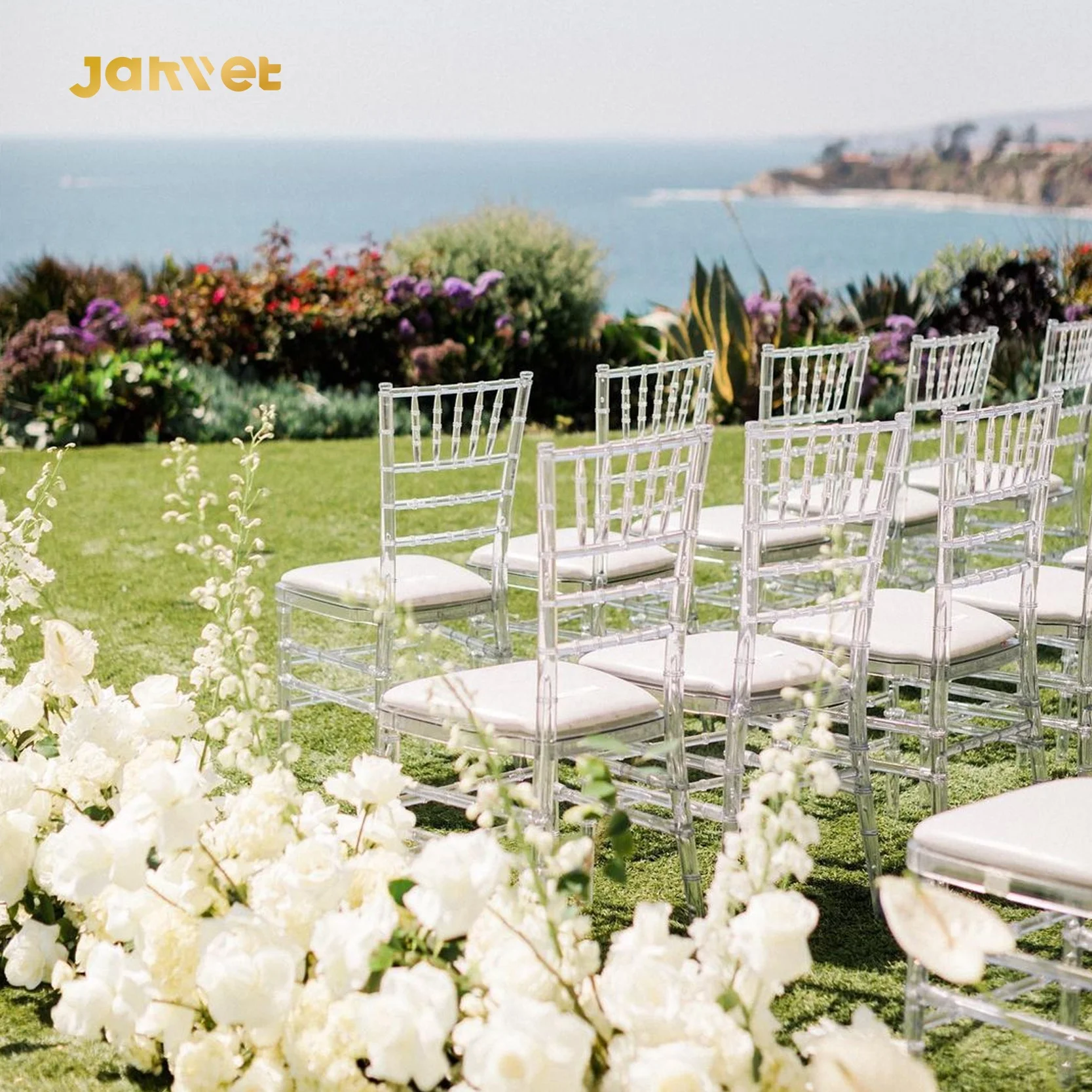 Luxury Clear Crystal Tiffany Chivalry Chairs Wedding Ceremony Chair
