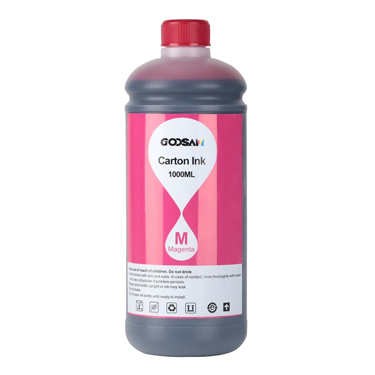Goosam Carton Box Paper Cup Printing Bulk Refill Pigment Ink For HP 452 HP452 Printer