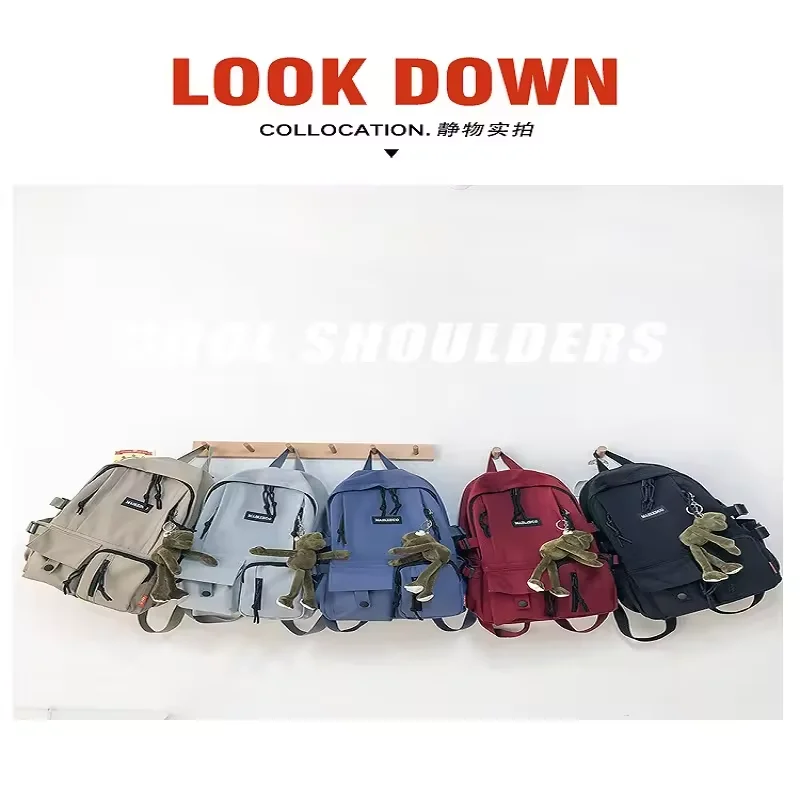 Waterproof Travel Campus Backbag With Logo Pattern For Business Use Large Capacity Pc Material Laptop Backpack For Girls