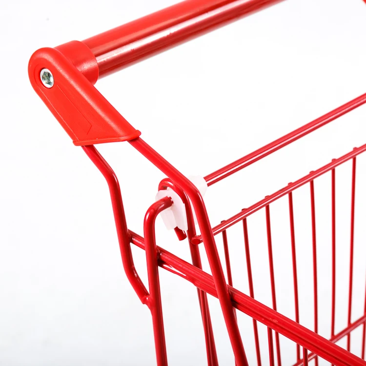 Manufacturer 30l Mini Metal Hand Shopping Carts Kids Red Shopping Toy Trolleys for Children