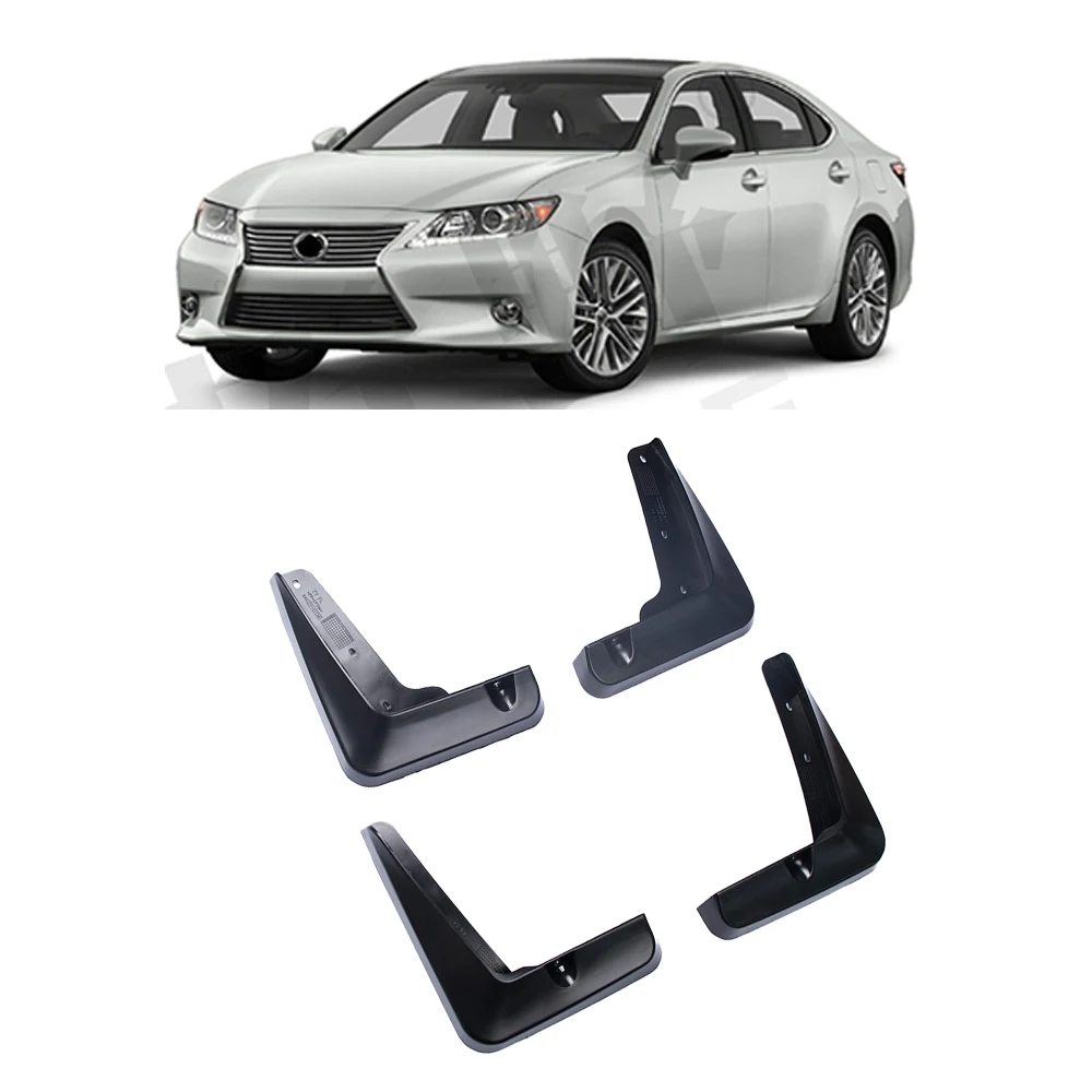 car mud flaps fender mudguards FOR  Lexus ES 2012- 2018 Soft rubber material Non-destructive installation