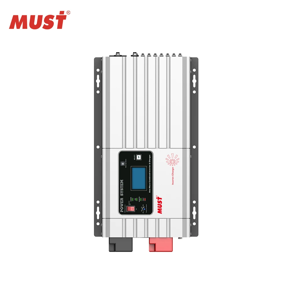 Must 1000w 1500w 2000w 2500w 3000w ups 12v 24v 220v power inverter with charger
