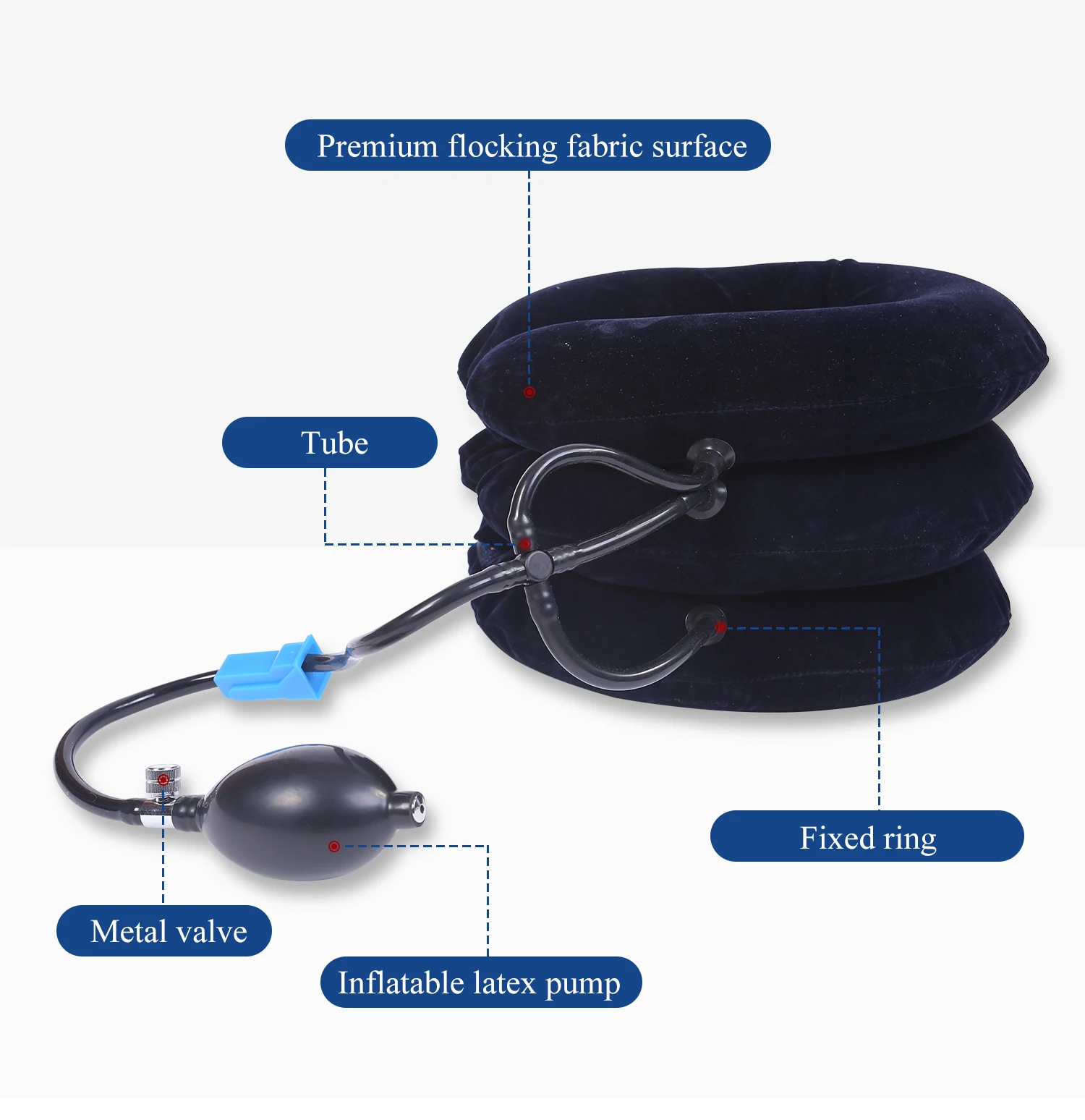 Cervical traction device stretcher medical adult comfort protection for neck pain cervical spondylosis and cervical support