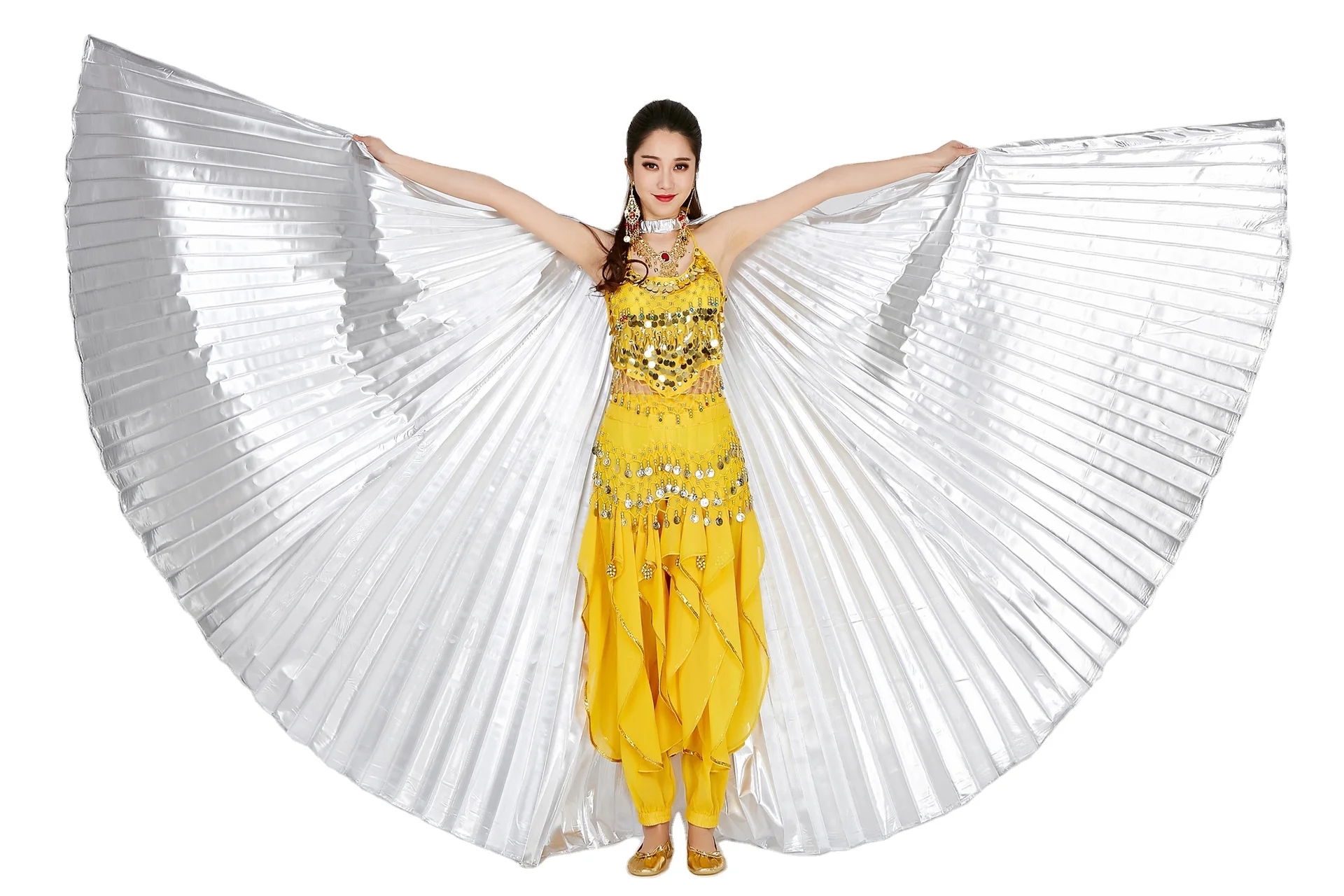 12 цветов юбки для танцев Одежда сценических выступлений золотой индийского беллиданса опора крыльев Исиды способный преодолевать Броды взрослых