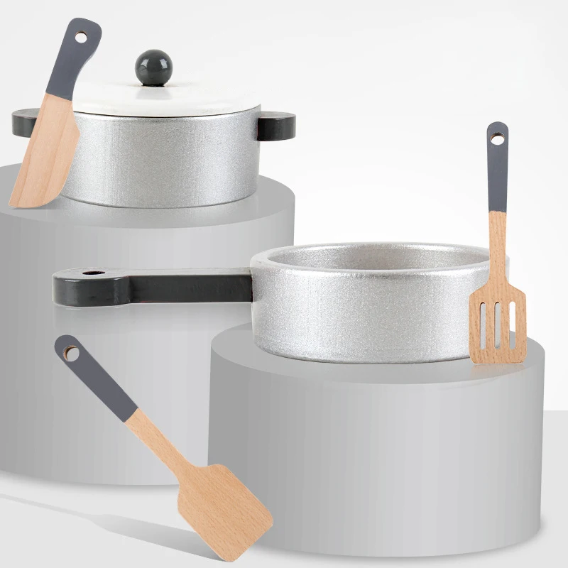 Children Play House Wooden Kitchen Toy Set European Kitchen Boys and Girls Cooking Simulator Kitchen Utensils Gas Stove for Sale