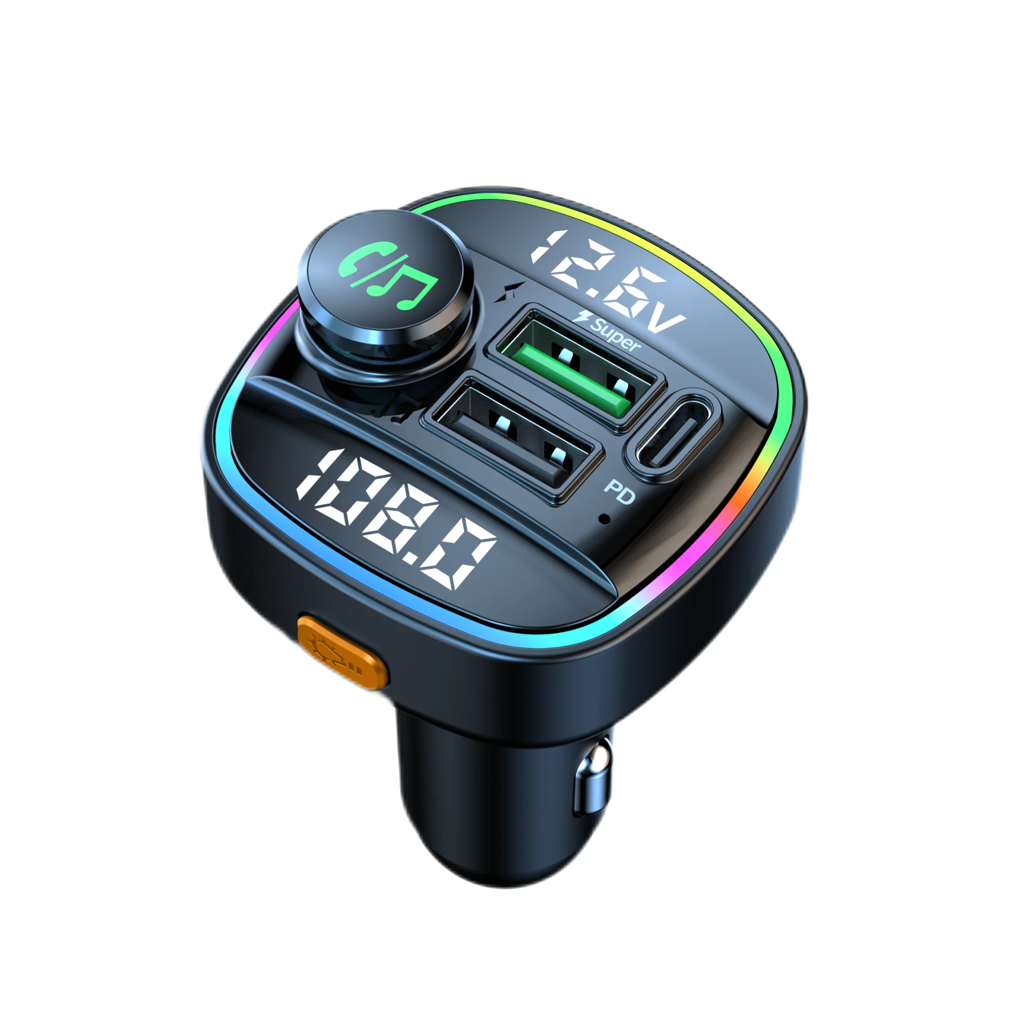 C22 FM Transmitter Handsfree Car Radio Modulator MP3 Player With 22.5W USB Super Quick Charge Adapter for Car