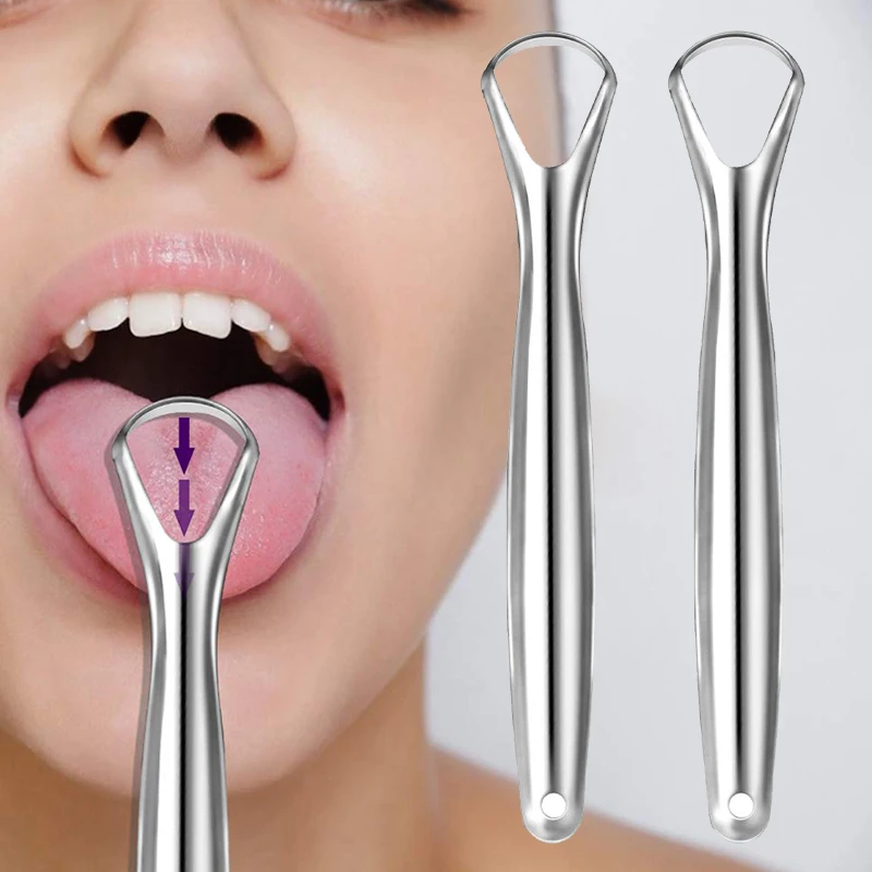 
2021 Oral Hygeine hot selling stainless steel tongue scraper cleaner 