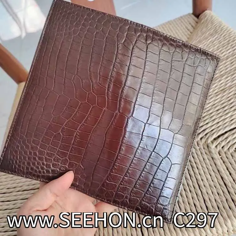 leather-real embossing Crocodile  skin decorative orna anned Leather Leather Crafts F