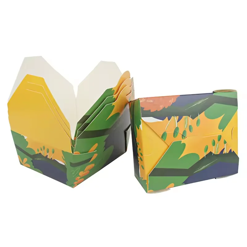 King Garden Factory Direct Grease Proof Eco-friendly Kraft Takeout Lunch Box For Fast Food Packing