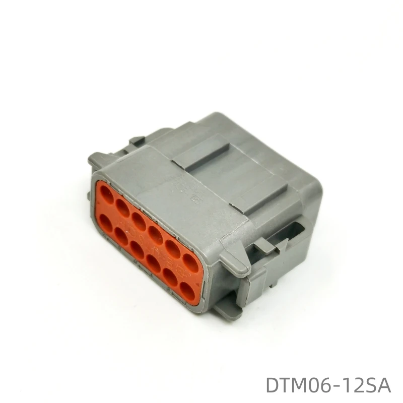 Original 7.11mm DEUTSCH Connector DTM06-12SA Housing for Female Terminals 12 Position Center Line Power Housing