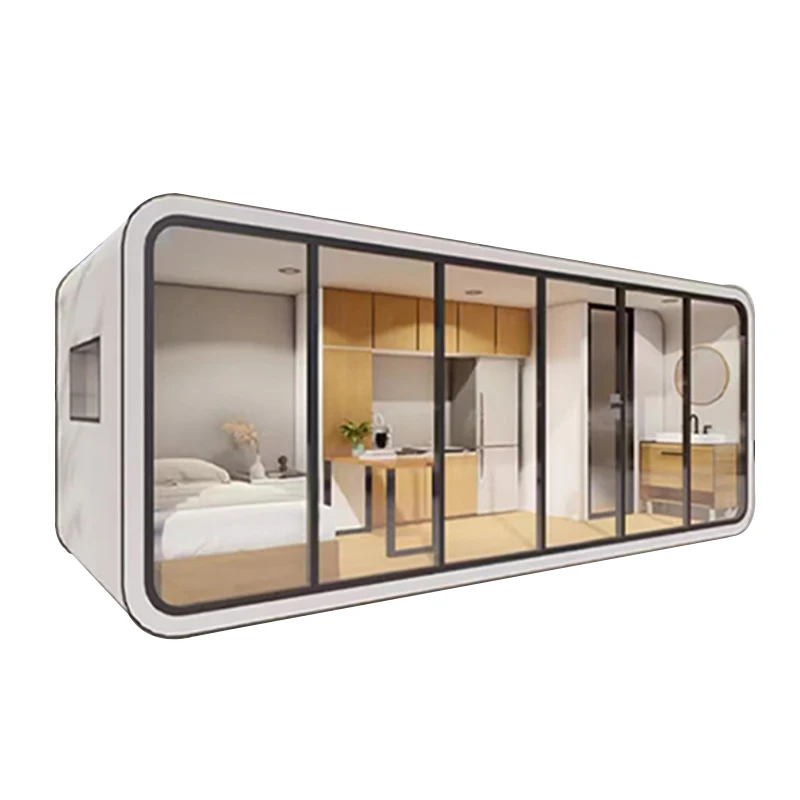 Высокое качество 20 футов 40 ISO CE роскошный Яблочный домик для проживания мобильный охранный контейнерный дом с ванной комнатой