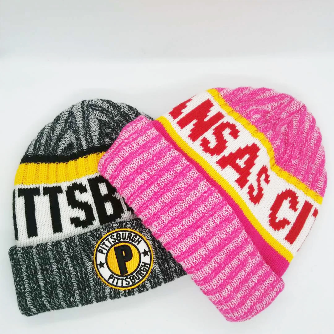 High Quality Custom Acrylic Warm Beanie Hat Knit Winter Women Warmer Hats