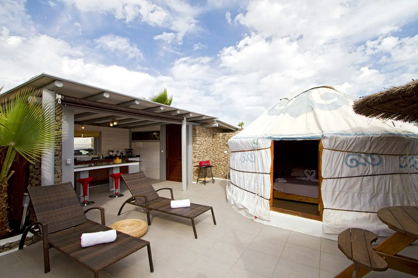 wooden frame Mongolian Yurt