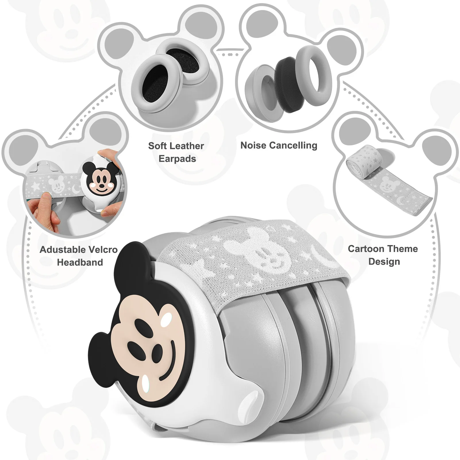 25dB Baby Ear Muffs Soft Soundproof Hearing Protection Ear Defenders Anti Noise Cancelling Sleeping Earmuffs