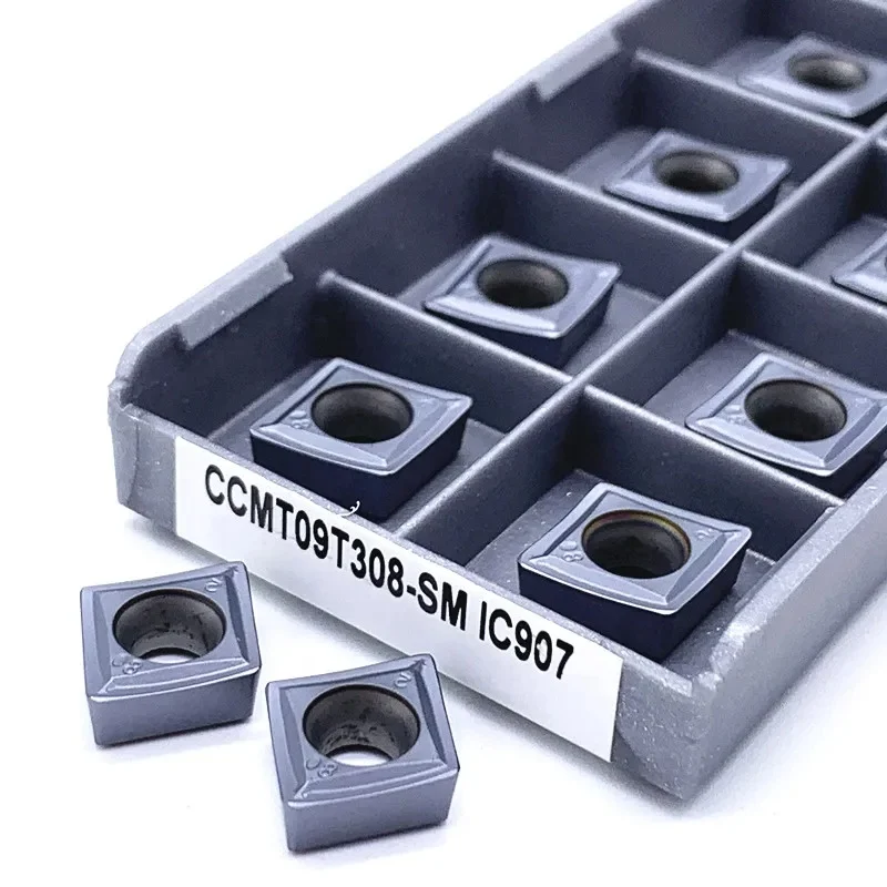 ISCAR оригинальный CCMT 060204 CCMT09T304 SM IC908 CCMT09T308 внешний токарный инструмент с металлической вставкой для токарного станка твердосплавный автомобиля
