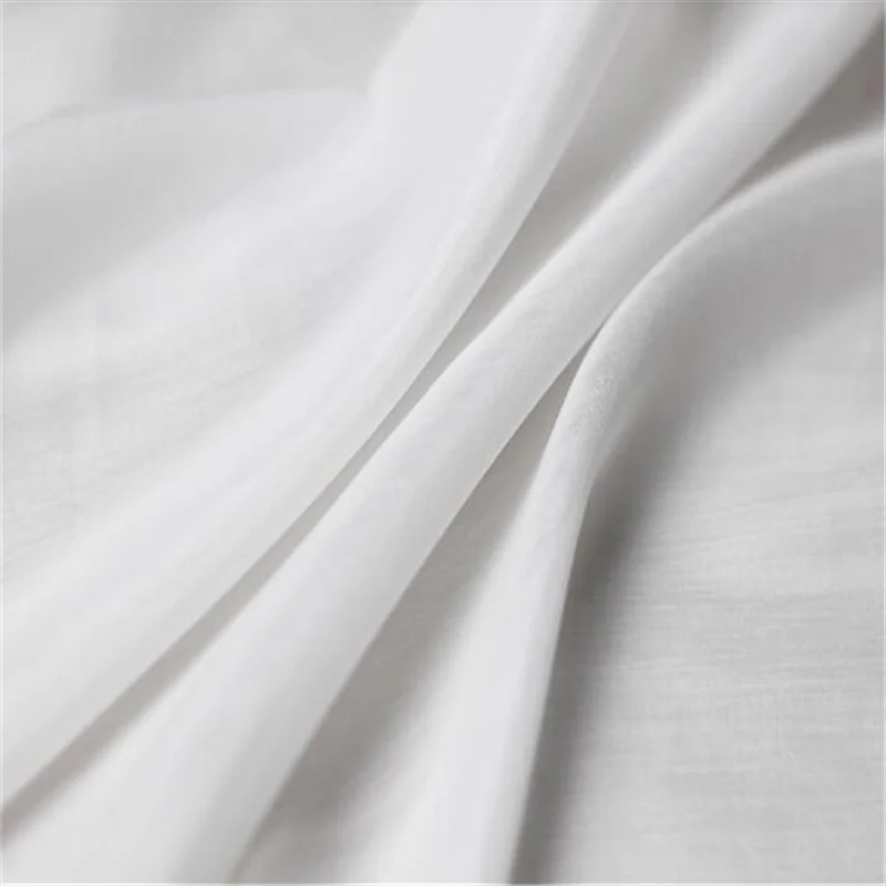 Factory Wholesale 9 mm High Quality Plain Dyed Solid Standard Blend Silk Cotton Fabric for Lining