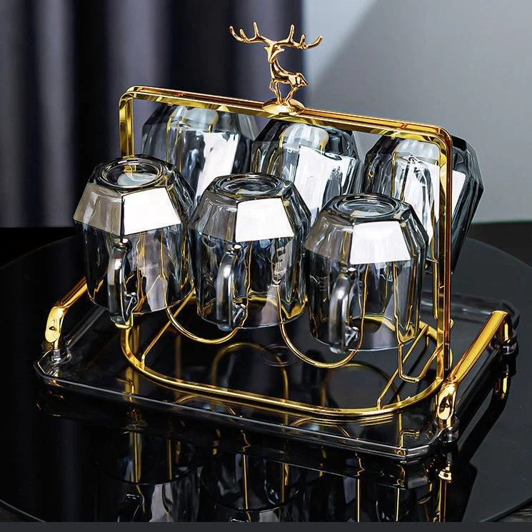 Factory Sale glass water pitcher set 1800ml new style glass water jug with lid set