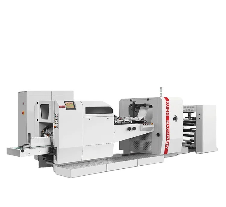 Sharp bottom paper bag sewing machine for V bottom paper bag