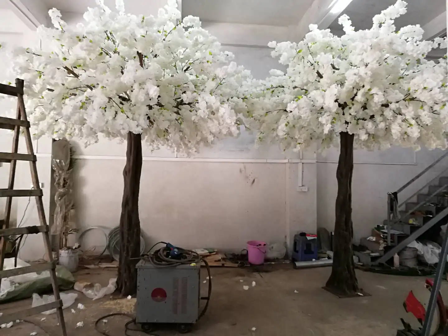 Wholesale pink fake Japanese fake trees wedding decorative cherry blossom sakura tree artificial