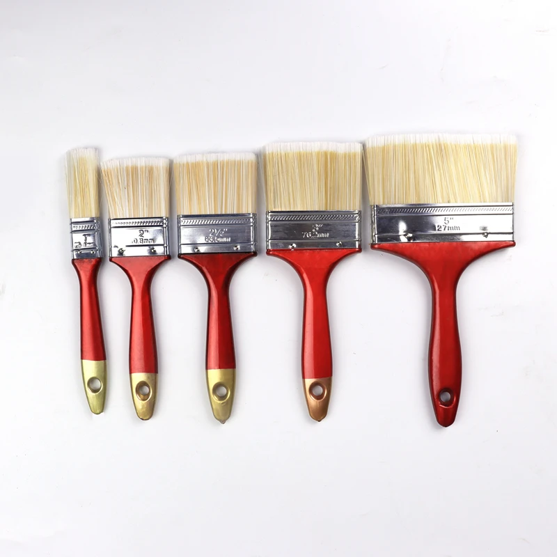 multiple sizes paint brush eternal paint brush manufacturers gold hair red handle