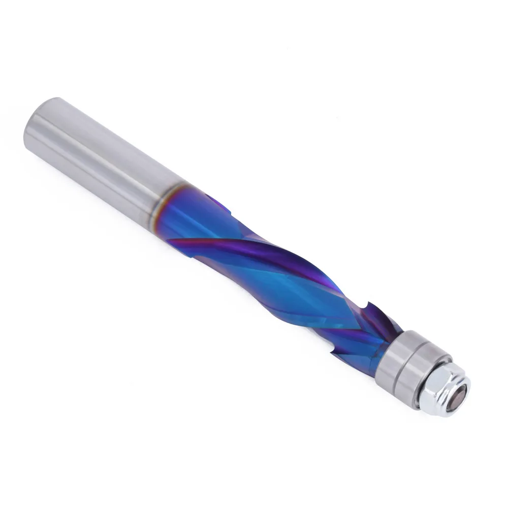 1/2 Handle Solid Alloy Nano-Plated Blue Trimming Milling Cutter Cross Border Engraving Milling Cutter Carbide Milling Cutter