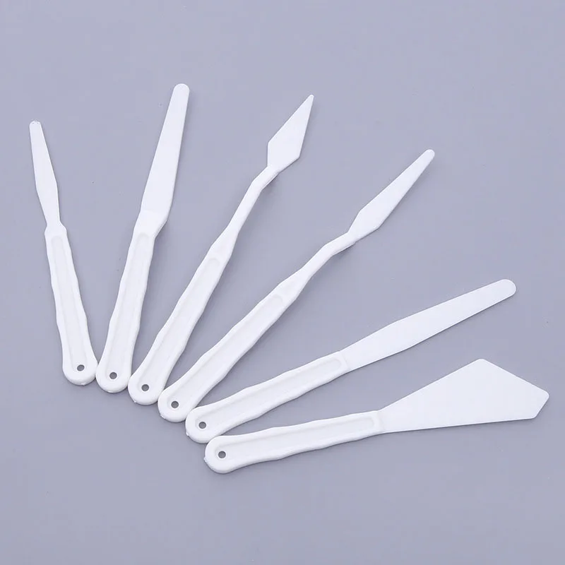 6pcs Plastic Spatula Palette Knives Art Knife Tools for Oil Painting Artist Palette Knife set/Spatula