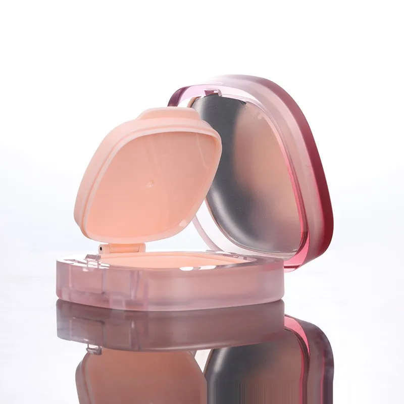 Transparent Clear Square Empty Cosmetic BB Air Cushion Make Up Foundation Powder Case
