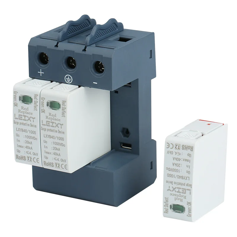 SPD 40KA 60KA 80KA 600V 1000V 3P dc surge protector usb wall charger surge protector surge protector 220v