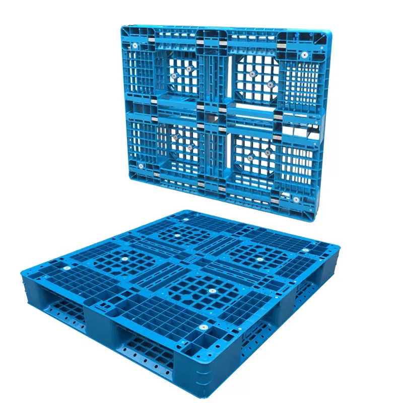Cheap  Single Face Recycle material anti-slip 4 way  Plastic Pallet for storage and stacking goods