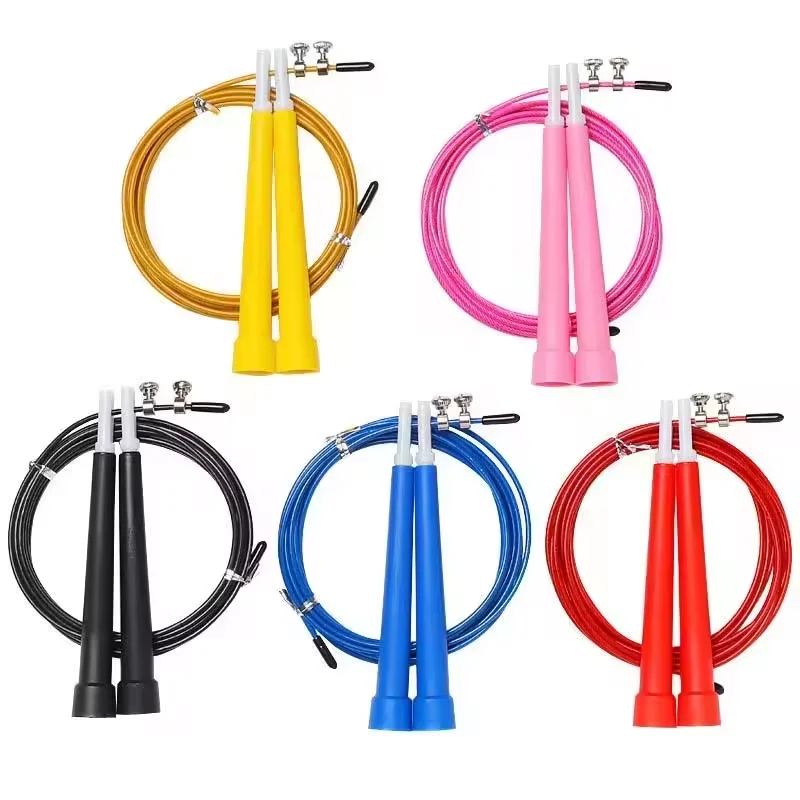 Adjustable Length Fitness Equipment-PVC Handle Steel Wire Jump Rope with Heavy Weight