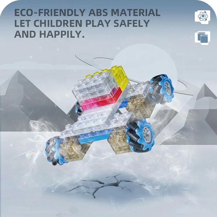 Samtoy 41 PCS Electric RC Remote Control Star Lunar Rover Car Blocks Model Building Toys Block Toy for Kids