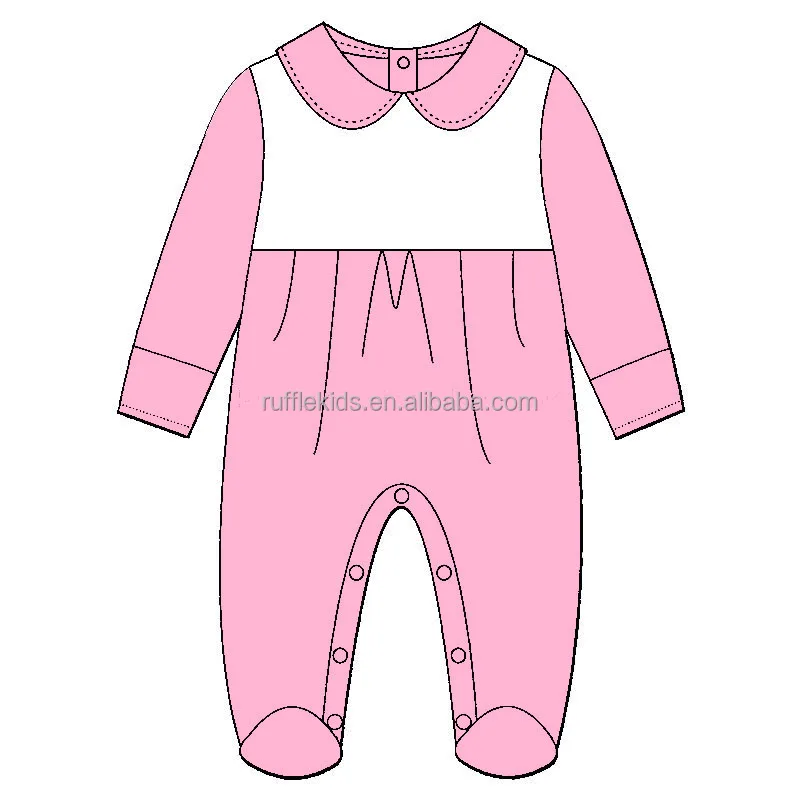 Hot newborn romper multiple color options doll collar 100 cotton custom white collar baby romper