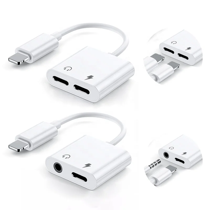 Xput для Lightning на 3,5 мм разъем для наушников зарядный порт 2 в 1 аудио адаптер для зарядки телефона iPhone