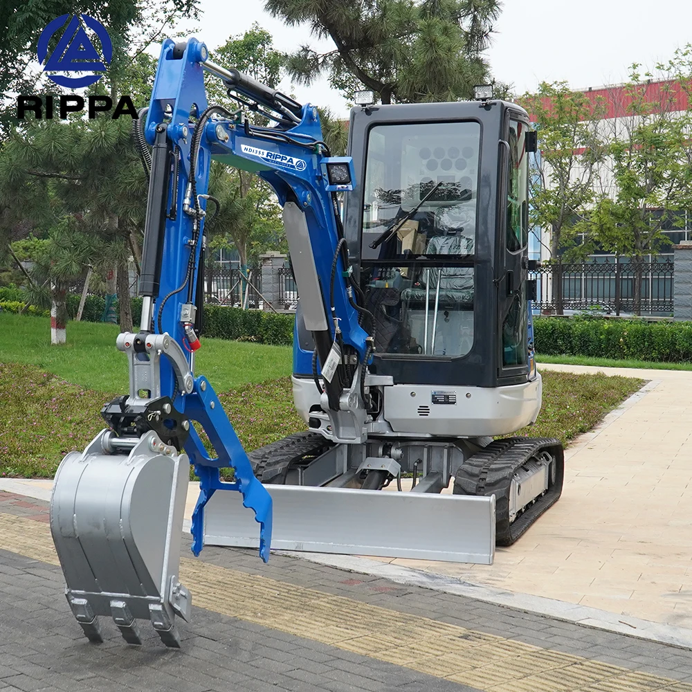 RIPPA Hydraulic Digger Excavator Mini Excavators 1.5 Ton Diesel Engine Crawler Excavator Machine For Sale
