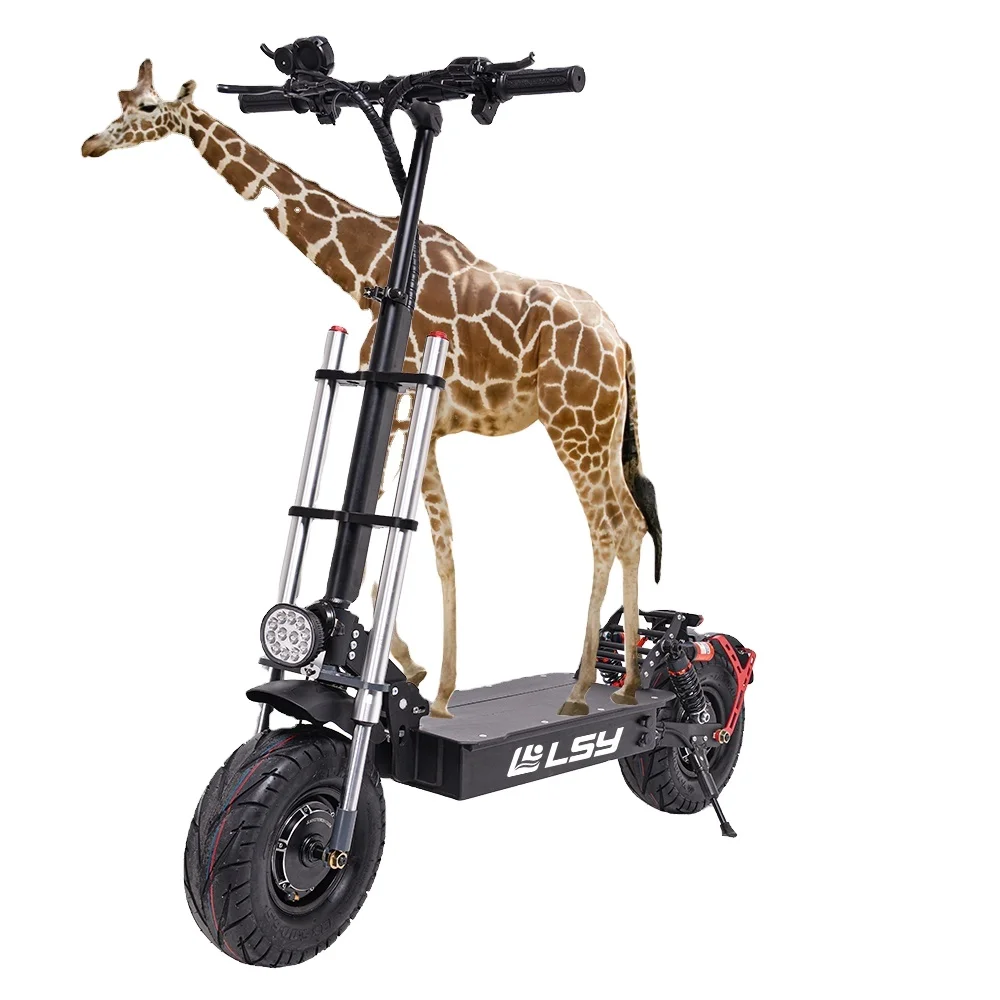 LSY 13 inch folding electric scooter 7000w  dual motor  wholesale electric scooter with big wheels