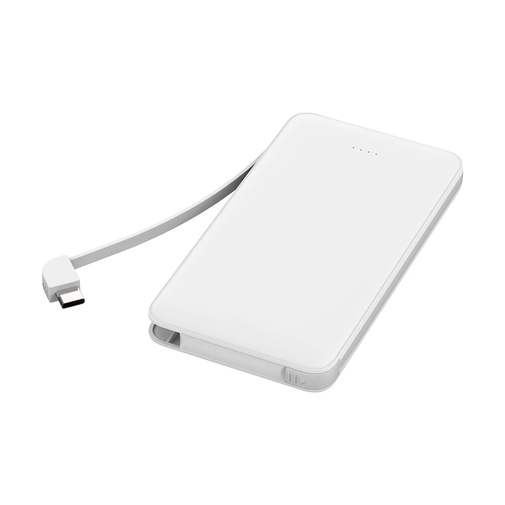 cute hand warmer power bank with output cable