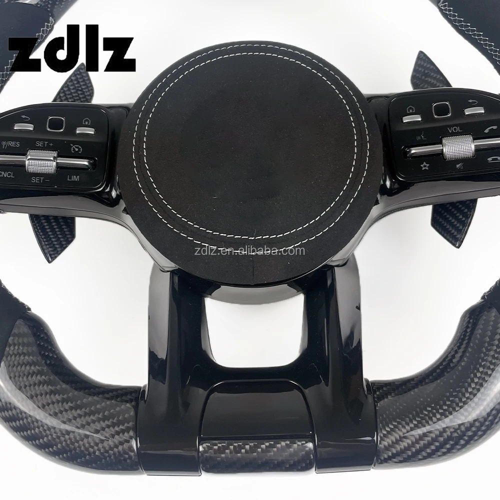 Custom Car Steering Wheel Upgrade Fit for Mercedes Benz AMG W204 W205 cls  w218 Real Carbon Fiber Steering Wheel