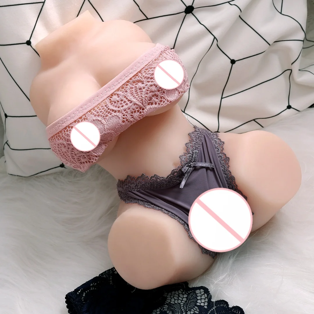 TPE half-body solid doll male real vagina buttocks inverted mold airplane cup adult supplies