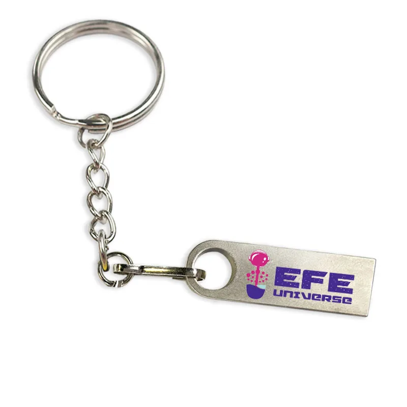 wholesale printed logo metal stick mini flash drive keychain flashlight usb custom