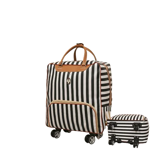 Trolley Travel Bags , Weekend Tote Bag, Suitable for Travel Large Capacity Waterproof Hand Luggage with Wheels fabric carry on