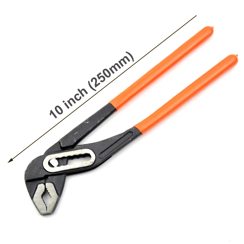 High Carbon Steel Water Pump Pliers D4 Adjustable Open Pipe Wrench Home Maintenance DIY Tools