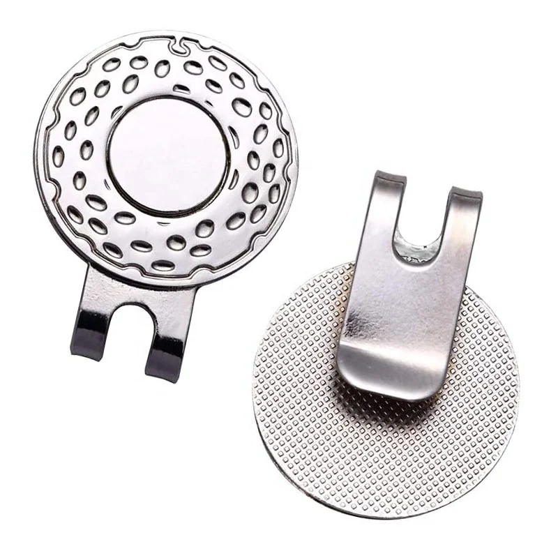 Wholesale custom Factory price 25mm  Golf Ball Marker cap Holder Hat Clips with Strong Magnetic