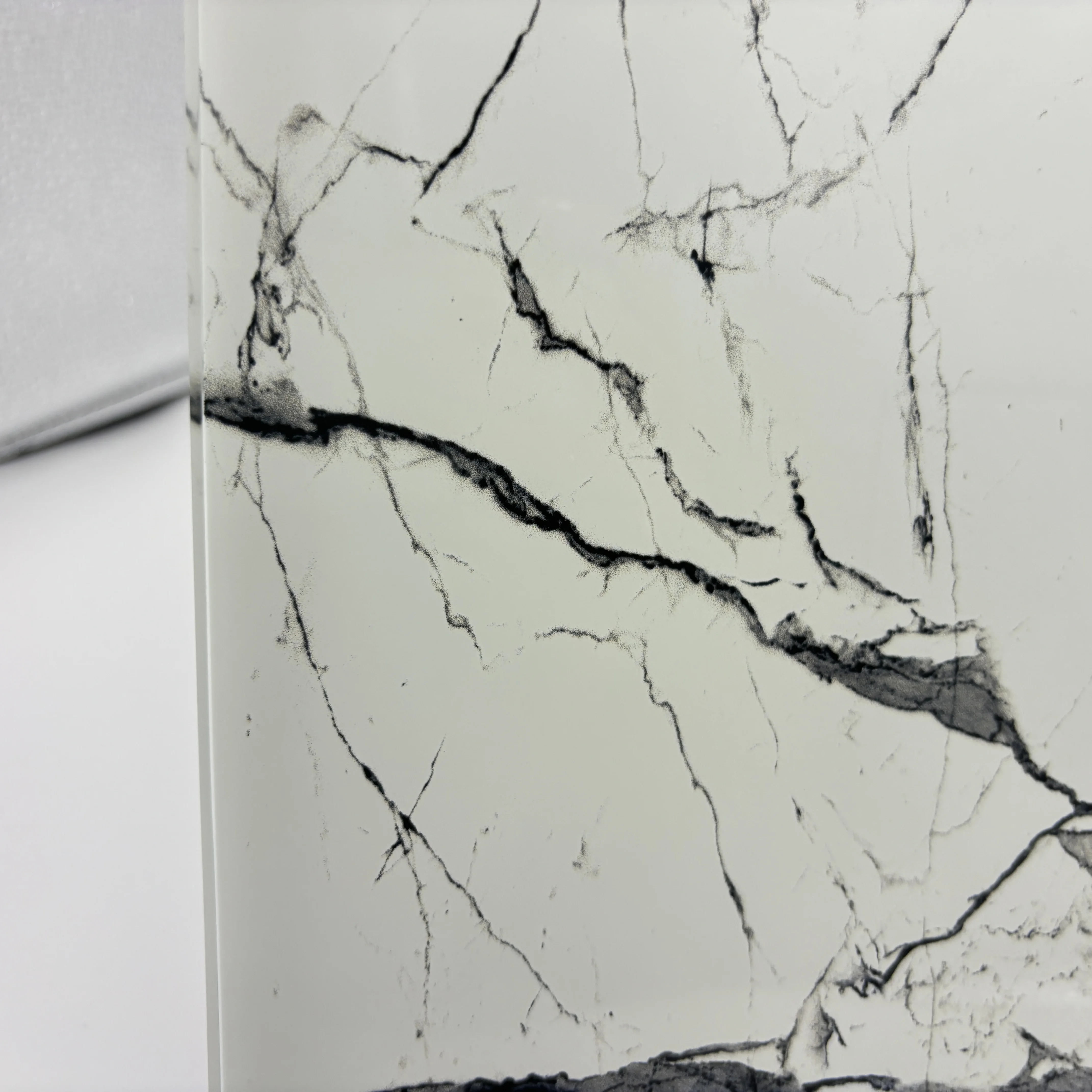 Factory Customization 3-19mm Digital Printed Silk Screen Glass with Marble Pattern on Tempered Glass Panel