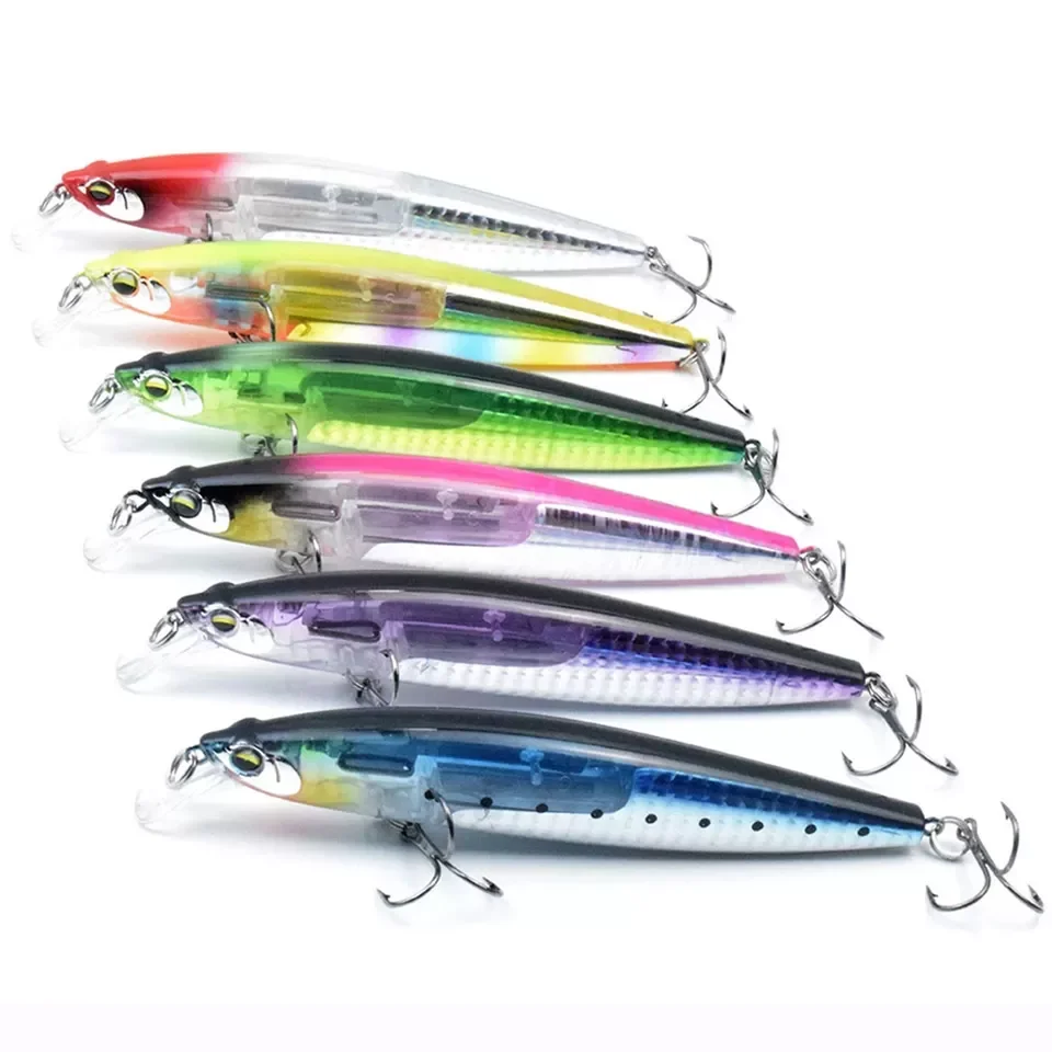 SEASKY 13cm 20g Splasher Floating Topwater Bass Pike Fishing ABS Plastic Hard Lure Minnow